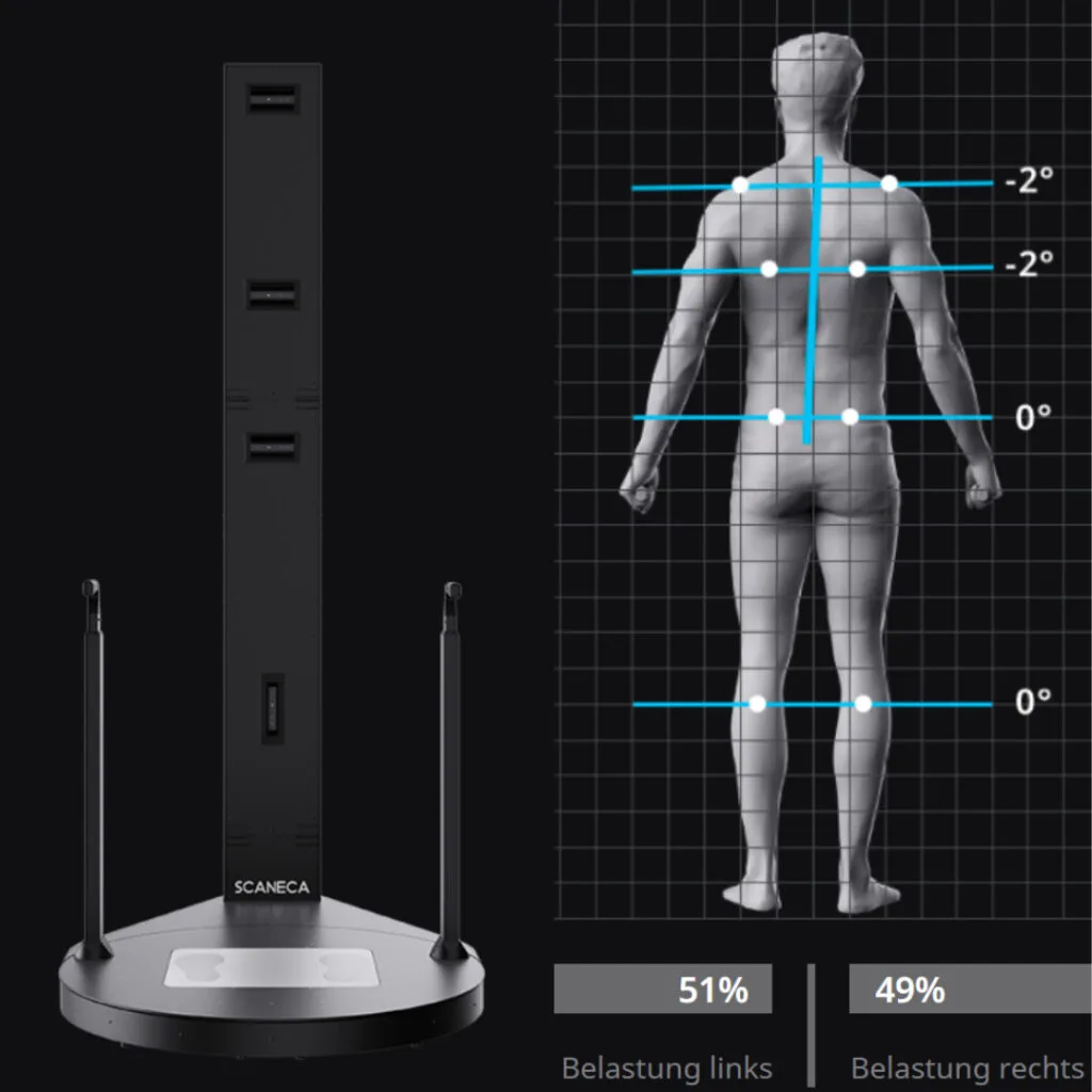 Avatar corporel 3D généré par le scanner SCANECA chez Bluezone Mallorca